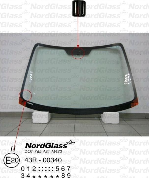 NordGlass 4043619 - Windscreen car-mod.net
