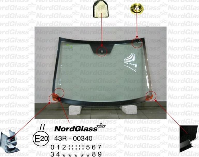 NordGlass 4043637 - Windscreen car-mod.net