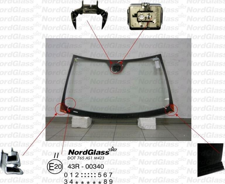 NordGlass 4043678 - Windscreen car-mod.net