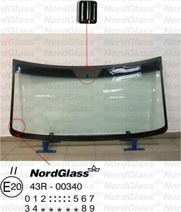 NordGlass 4043157 - Windscreen car-mod.net