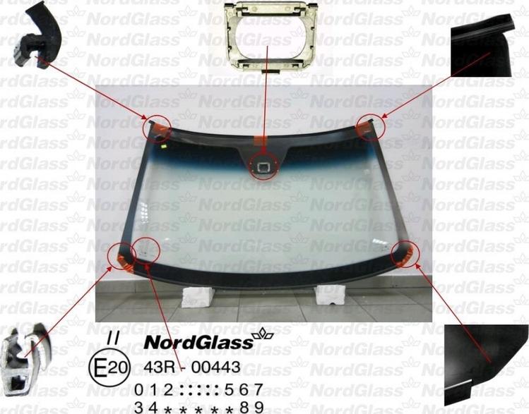 NordGlass 4043844 - Windscreen car-mod.net