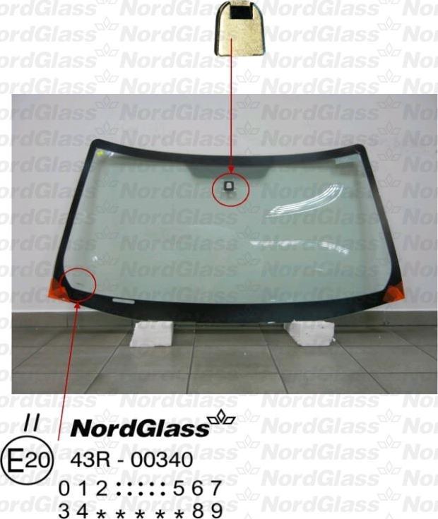 NordGlass 4043813 - Windscreen car-mod.net