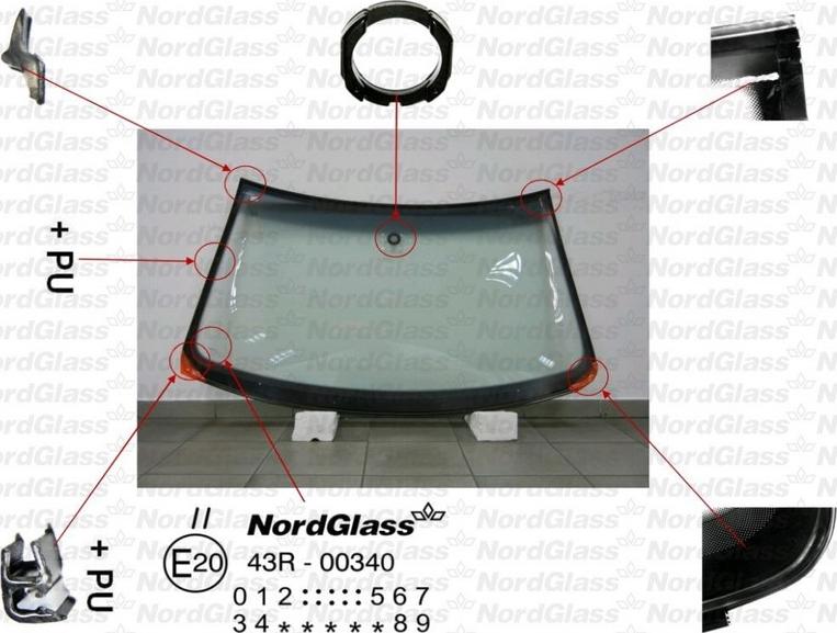 NordGlass 4043389 - Windscreen car-mod.net