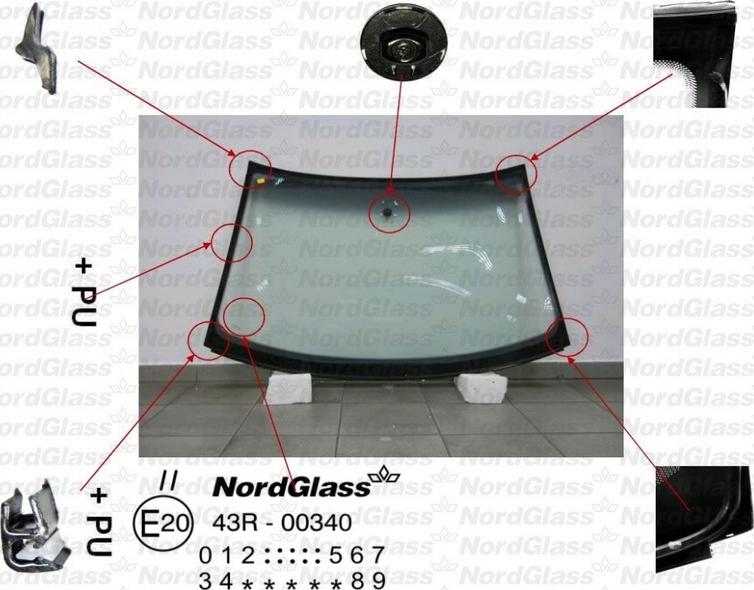 NordGlass 4043386 - Windscreen car-mod.net