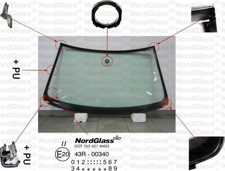 NordGlass 4043253 - Windscreen car-mod.net