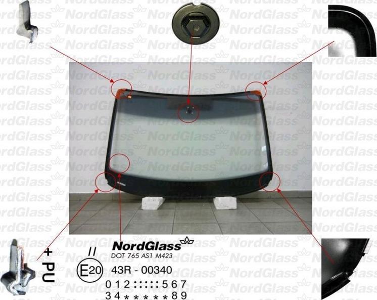NordGlass 4043261 - Windscreen car-mod.net