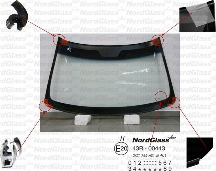 NordGlass 4043275 - Windscreen car-mod.net
