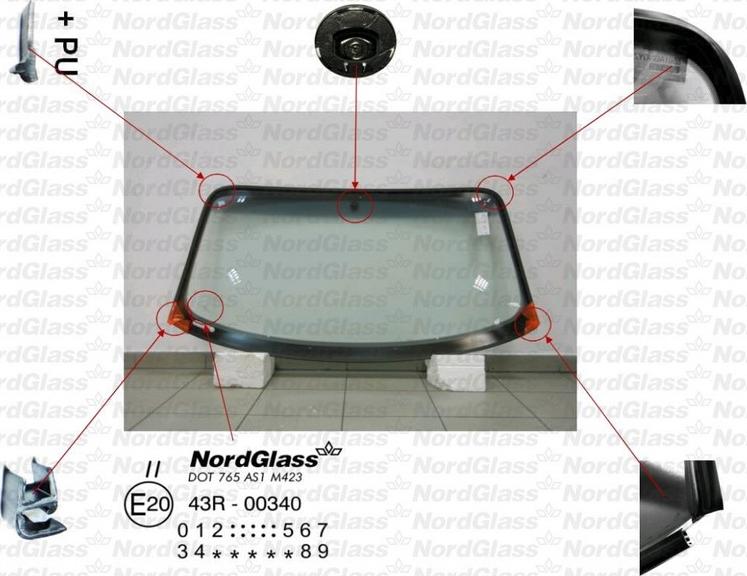 NordGlass 4043276 - Windscreen car-mod.net