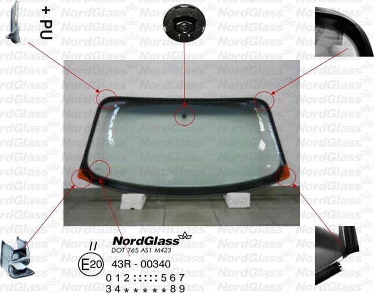 NordGlass 4043792 - Windscreen car-mod.net
