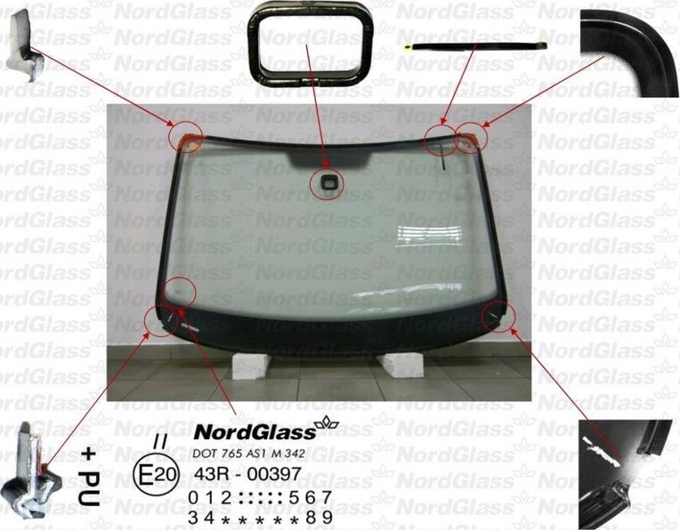NordGlass 4043764 - Windscreen car-mod.net