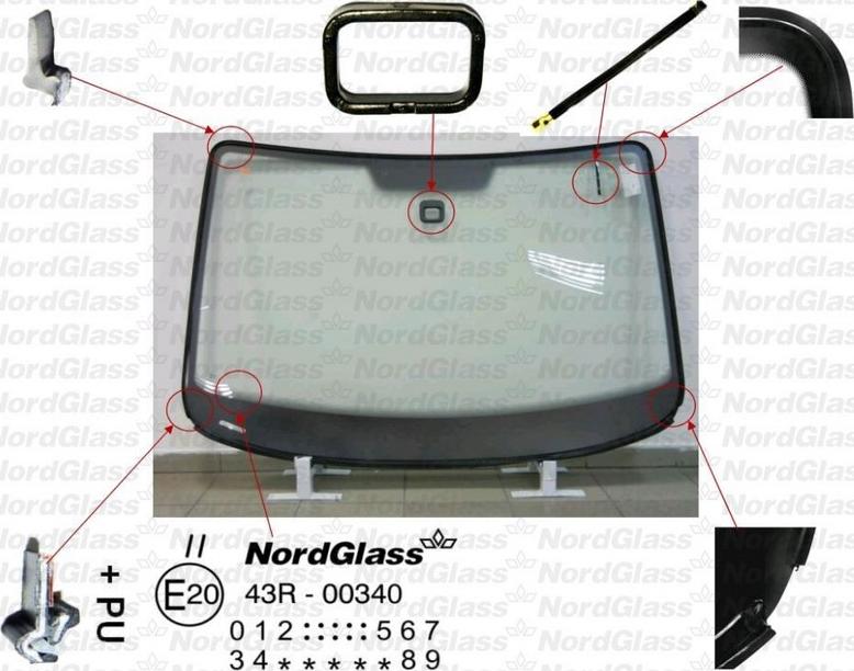 NordGlass 4043765 - Windscreen car-mod.net