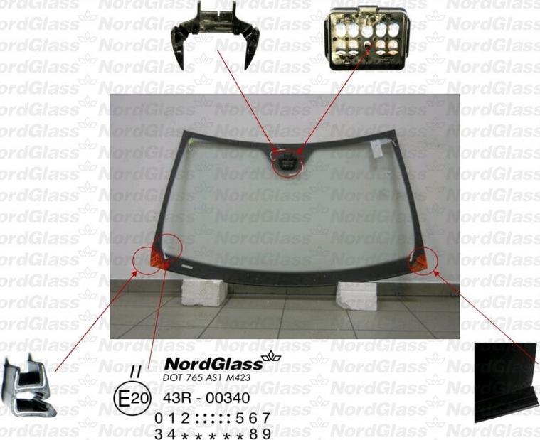 NordGlass 4043709 - Windscreen car-mod.net