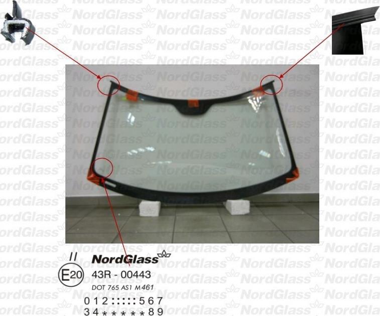 NordGlass 4042492 - Windscreen car-mod.net