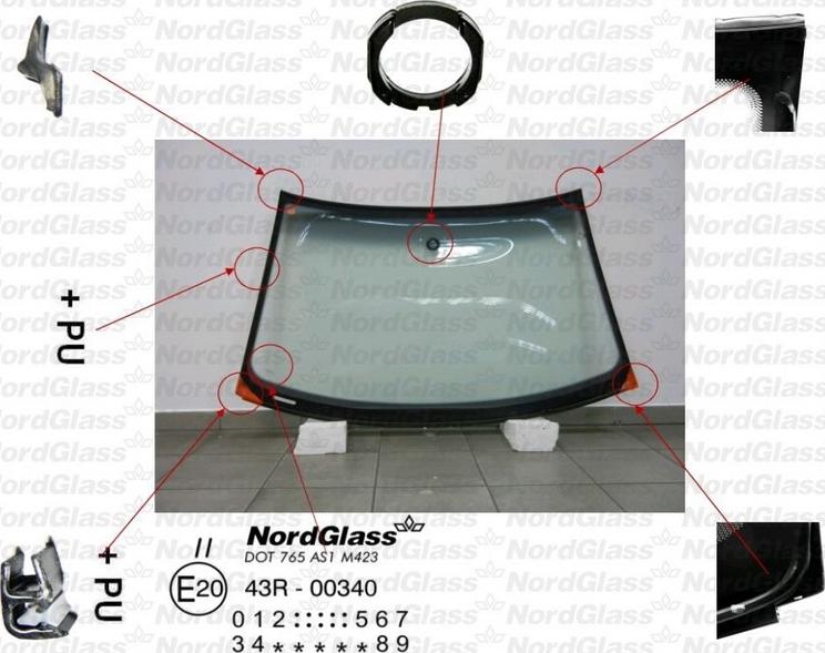NordGlass 4042508 - Windscreen car-mod.net