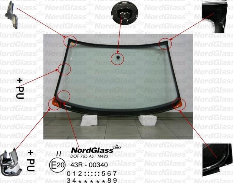 NordGlass 4042511 - Windscreen car-mod.net