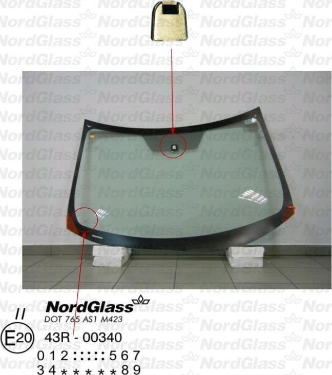 NordGlass 4044603 - Windscreen car-mod.net