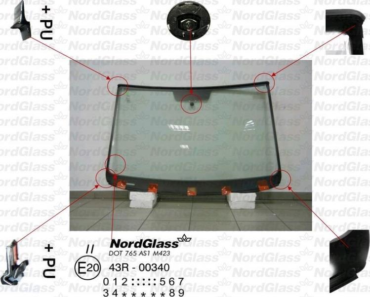 NordGlass 4042631 - Windscreen car-mod.net