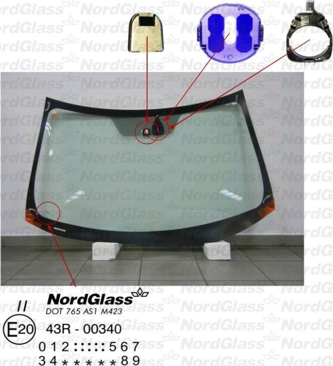 NordGlass 4044617 - Windscreen car-mod.net