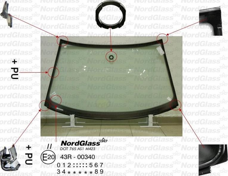 NordGlass 4042704 - Windscreen car-mod.net