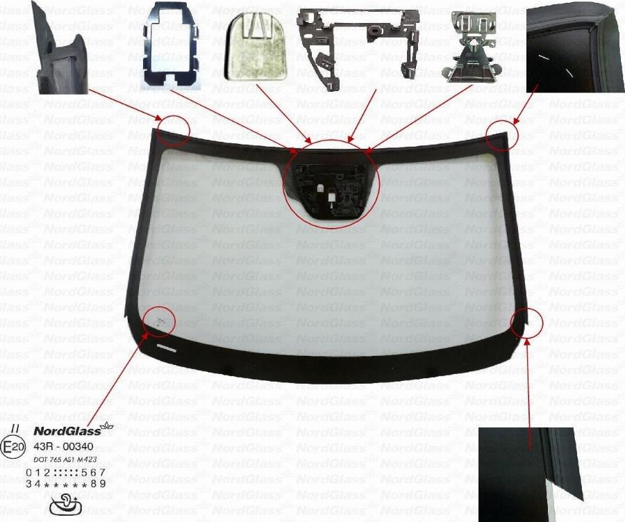 NordGlass 4140839 - Windscreen car-mod.net