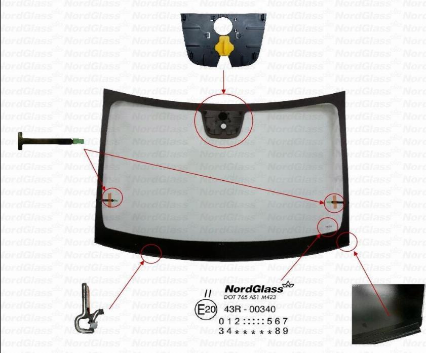NordGlass 4162251 - Windscreen car-mod.net