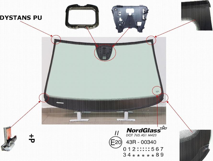 NordGlass 4121930 - Windscreen car-mod.net