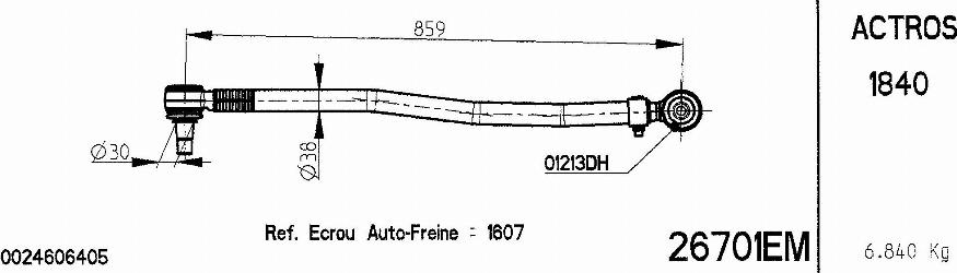 NOVOCAR 26701EM - Centre Rod Assembly car-mod.net
