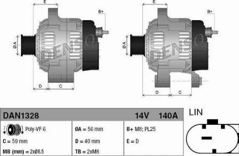 NPS DAN1328 - Alternator car-mod.net
