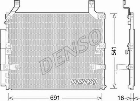 NPS DCN50032 - Condenser, air conditioning car-mod.net
