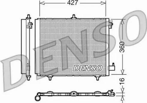 NPS DCN21009 - Condenser, air conditioning car-mod.net