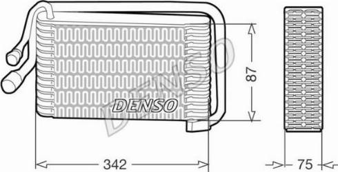 NPS DEV09001 - Evaporator, air conditioning car-mod.net