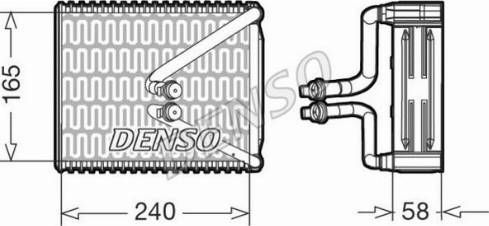 NPS DEV09080 - Evaporator, air conditioning car-mod.net