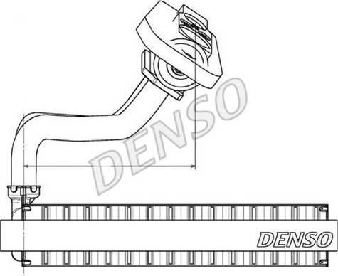 NPS DEV09020 - Evaporator, air conditioning car-mod.net