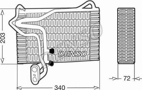 NPS DEV02002 - Evaporator, air conditioning car-mod.net
