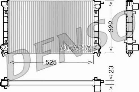 NPS DRM32024 - Radiator, engine cooling car-mod.net