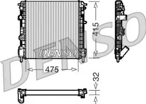 NPS DRM23014 - Radiator, engine cooling car-mod.net