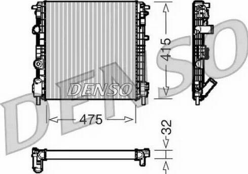 NPS DRM23015 - Radiator, engine cooling car-mod.net