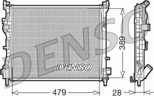 NPS DRM23016 - Radiator, engine cooling car-mod.net