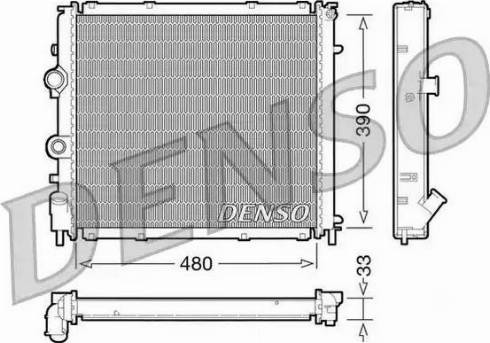 NPS DRM23011 - Radiator, engine cooling car-mod.net