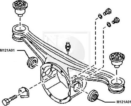 NPS M121A01 - Shaft Seal, differential car-mod.net