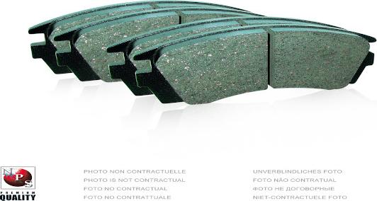 NPS R360T08 - Brake Pad Set, disc brake car-mod.net