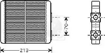 NPS N159N00 - Heat Exchanger, interior heating car-mod.net