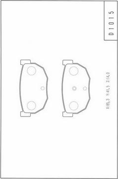 NPS N361N23 - Brake Pad Set, disc brake car-mod.net