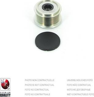 NPS R515T201 - Pulley, alternator, freewheel clutch car-mod.net