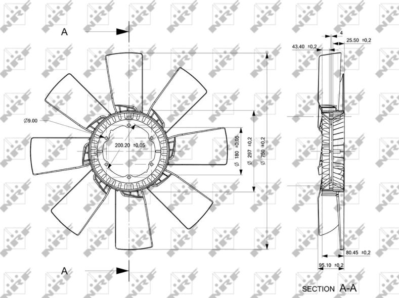 NRF 49857 - Fan Wheel, engine cooling car-mod.net