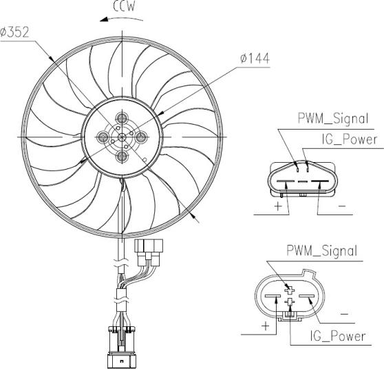 NRF 47969 - Fan, radiator car-mod.net
