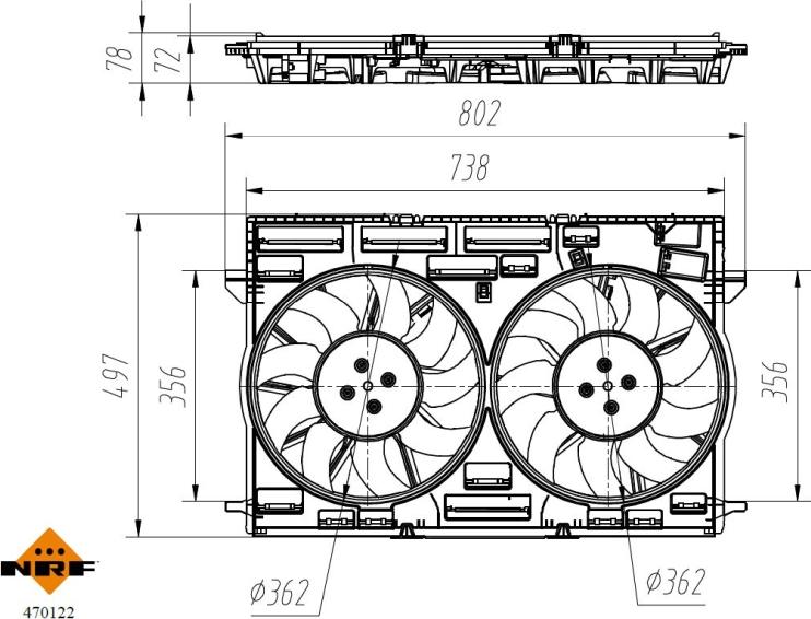 CARRO 125106450 - Fan, radiator car-mod.net