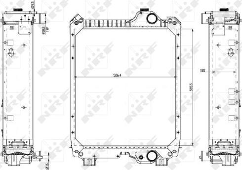 NRF 54082 - Radiator, engine cooling car-mod.net