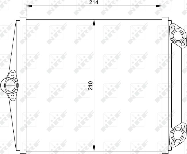 NRF 54248 - Heat Exchanger, interior heating car-mod.net