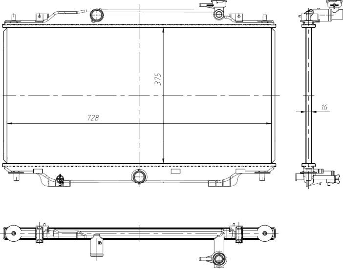 NRF 550024 - Radiator, engine cooling car-mod.net